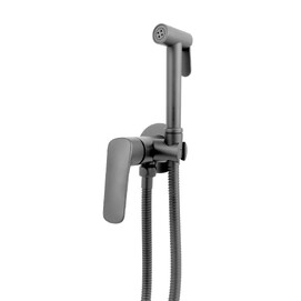 Гигиенический душ со смесителем Aquatek Вега AQ1019BGM  оружейная сталь