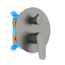 Смеситель для душа Aquatek Бетта AQ1147BGM 3 режима, оружейная сталь