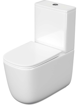 Унитаз напольный Aquatek Optima Plus Square  AQ4451-00 белый, с крышкой микролифт