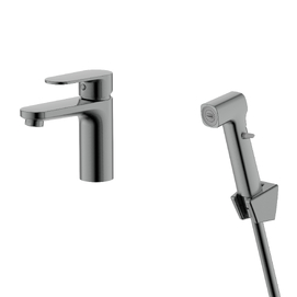 Смеситель для унитаза Aquatek Ника AQ1812BGM с гигиеническим  душем, оружейная сталь