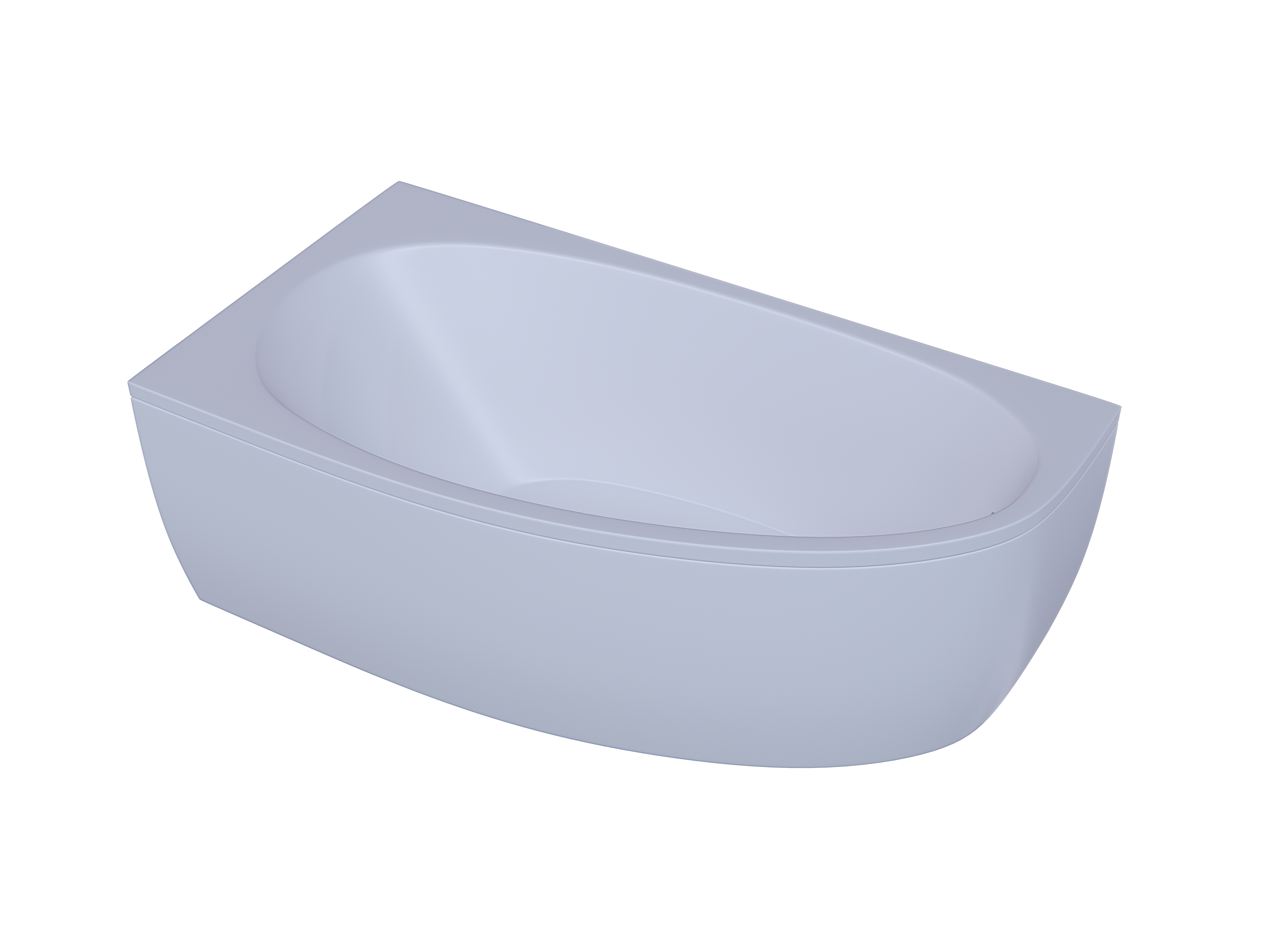 Акриловая ванна Aquatek Eco-friendly Дива 150x90 DIV150-0000001 без гидромассажа, левая, белая, размер 150x90, цвет белый - фото 2
