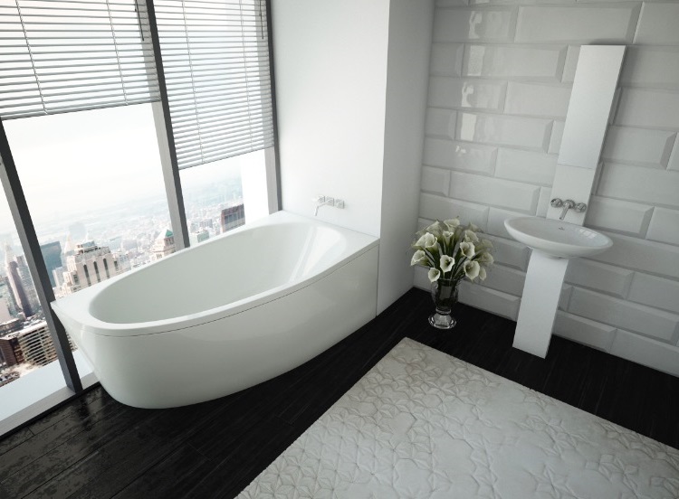 Акриловая ванна Aquatek Eco-friendly Дива 150x90 DIV150-0000002 без гидромассажа, правая, белая, размер 150x90, цвет белый - фото 2