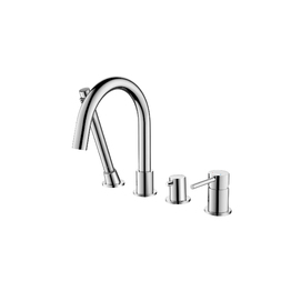 Смеситель на борт ванны с душевой лейкой Aquatek Европа AQ1348CR