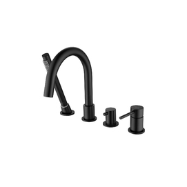 Смеситель на борт ванны с душевой лейкой Aquatek Европа AQ1348MB