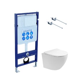 Подвесной унитаз с инсталляцией Aquatek Европа SET AQUATEK ЕВРОПА T-KKI1