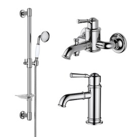 Комплект смесителей для ванны и душа Aquatek Классик AQ1530CR