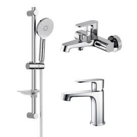 Комплект смесителей для ванны и душа Aquatek Оберон AQ1230CR