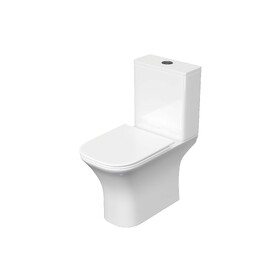 Унитаз напольный Aquatek Optima Square AQ4411-00 белый, с крышкой микролифт