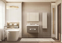 Мебель для ванной Aquaton Ар-Деко 85 см 1A280401DD6E0 2 ящика, кашемир