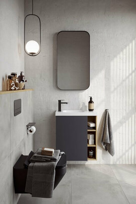 Мебель для ванной комнаты Aqwella Alba ALB0106LDD+ALB0706GRМ