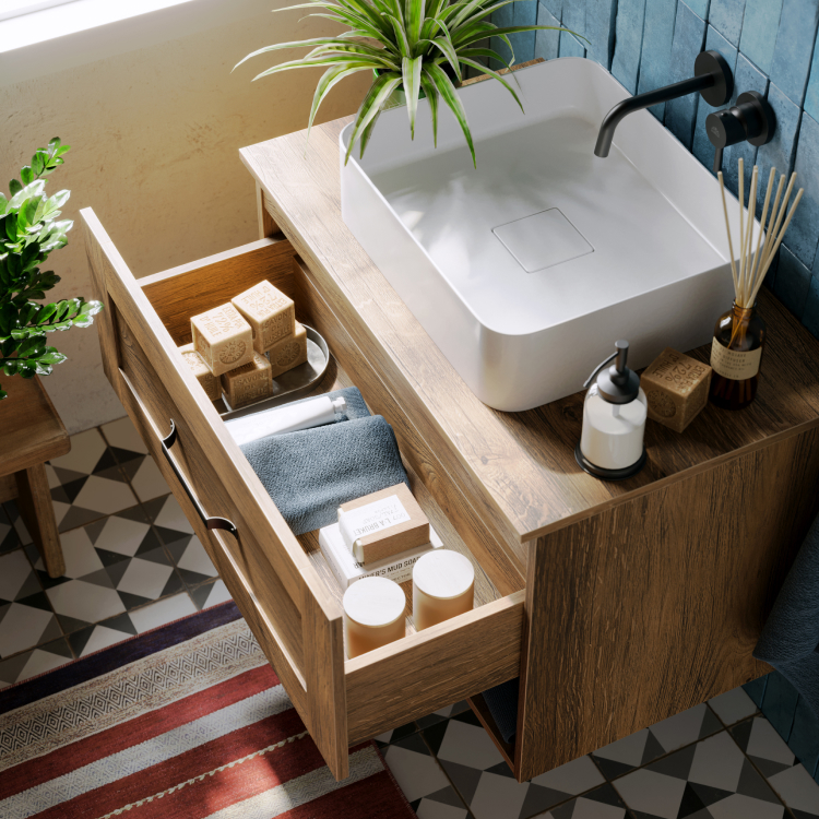 Мебель для ванной Aqwella Craft 60 см дуб балтийский, цвет коричневый CRF0106DB - фото 2