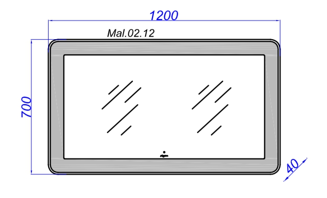 Зеркало с подсветкой Aqwella Малага Mal.02.09, цвет хром - фото 4