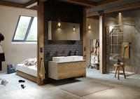 Мебель для ванной Aqwella Mobi 100 бетон светлый подвесная