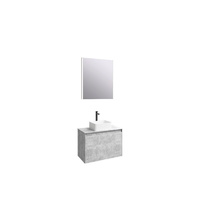 Мебель для ванной Aqwella Mobi 60 бетон светлый подвесная