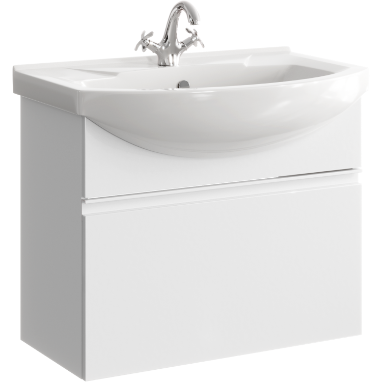 Мебель для ванной комнаты Aqwella Rodos 76 см подвесная, белая, цвет белый ROD01071 - фото 2