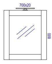 Зеркало Aqwella Симфония Sim.02.07/DS, цвет бежевый Sim.02.07/DS Симфония Sim.02.07/DS - фото 2