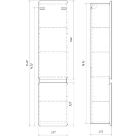 Фото Мебель для ванной комнаты Aqwella Vento 75 см подвесная, белая