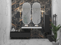 Мебель для ванной комнаты Armadi Art Flat 120 см антрацит глянцевая