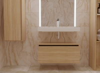 Мебель для ванной комнаты Armadi Art Flat 80 см дуб