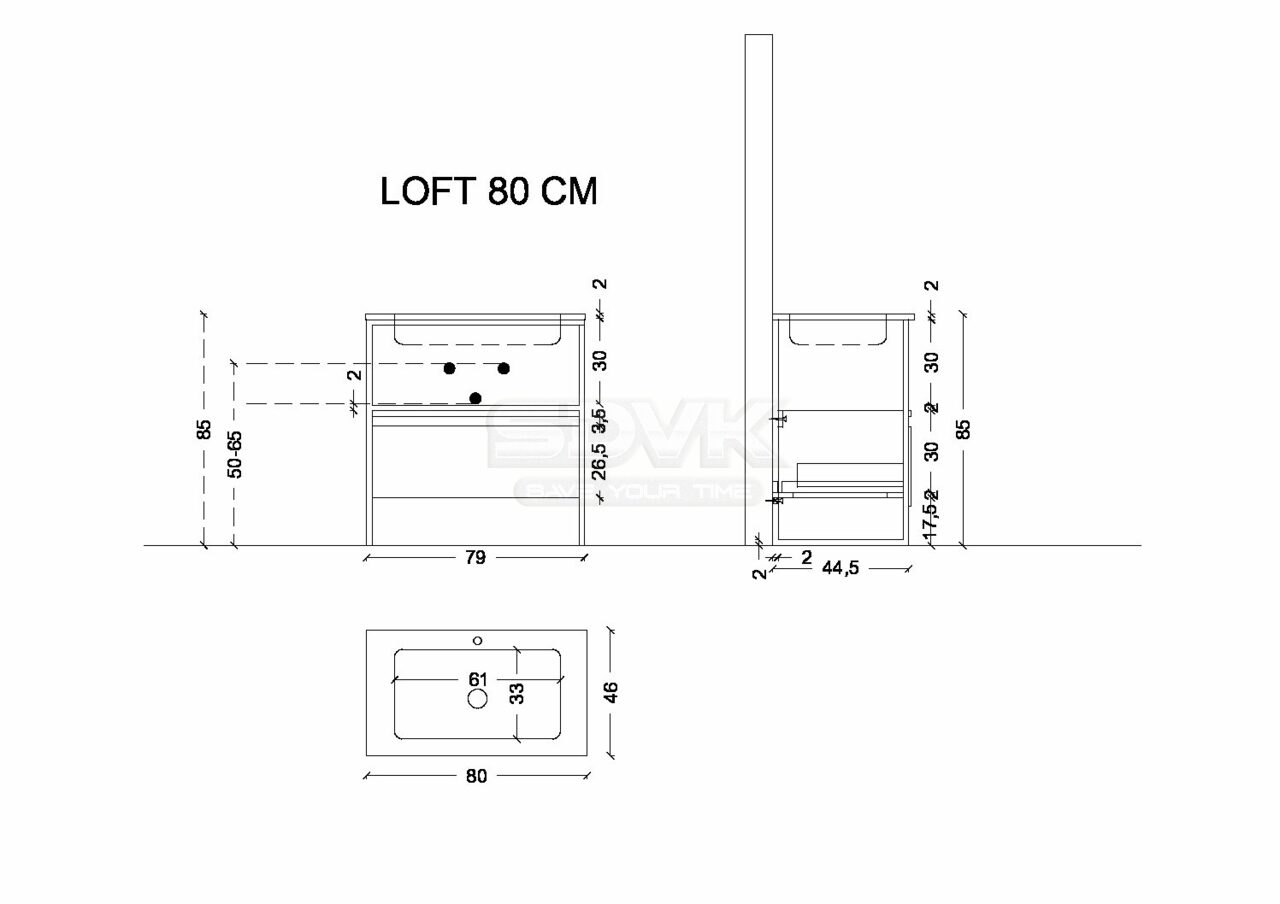 Шкаф-пенал armadi Art Loft 896-a 30 высокий, антрацит