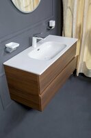 Мебель для ванной Armadi Art Тумба 100 Дуб темный матовый