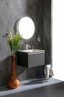 Мебель для ванной Armadi Art Тумба 60 Антрацит матовая Soft touch
