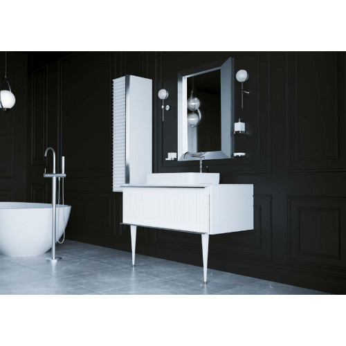 Мебель для ванной комнаты Armadi Art Vallessi Avantgarde 80 см хром, белая, цвет хром,  белый 843-080-WCR - фото 3