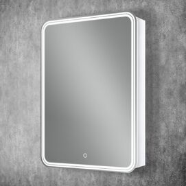 Зеркальный шкаф с подсветкой Art&Max VERONA 60x80 AM-Ver-600-800-2D-L-DS-F левый, белый