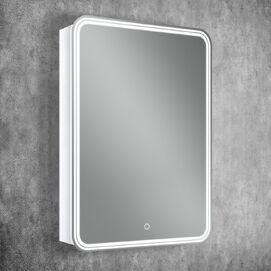 Зеркальный шкаф с подсветкой Art&Max VERONA 60x80 AM-Ver-600-800-2D-R-DS-F правый, белый