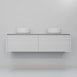 Тумба с раковиной ArtDecco Jacqueline 150 см AJC15W34D300 подвесная, белая