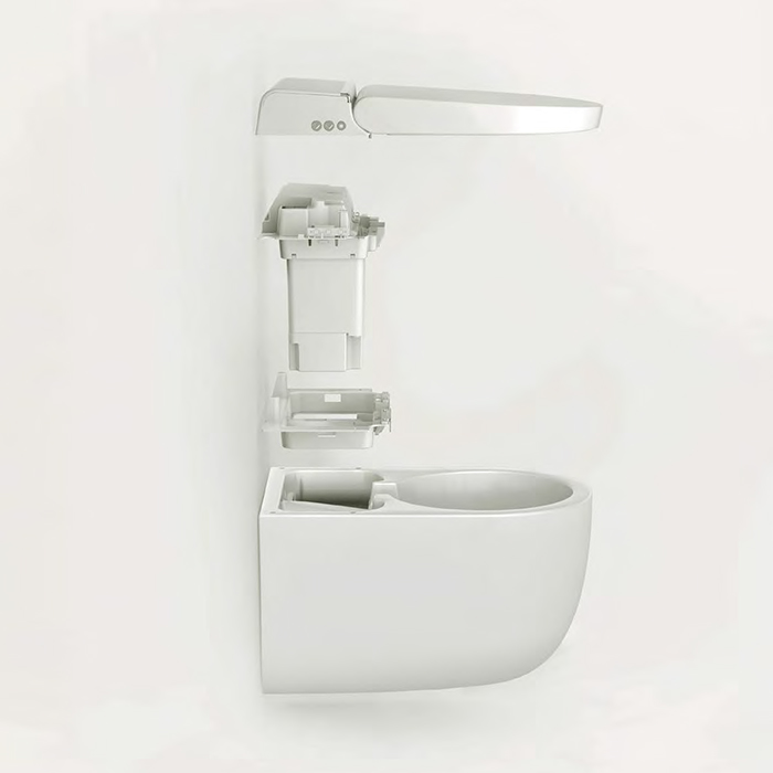 Унитаз электронный подвесной Artceram Hype KHYV001 01 00 безободковый с сиденьем микролифт белый глянцевый 242250₽