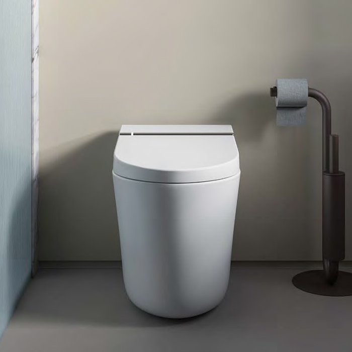 Унитаз электронный приставной Artceram Hype KHYV002 05 00 безободковый с сиденьем микролифт белый матовый 506825₽