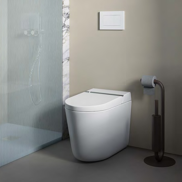 Унитаз напольный Artceram Hype KHYV002 05 00 с крышкой биде и пультом управления матовый покрытие Saniglaze 394250₽