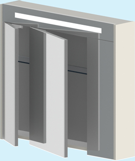 Зеркальный шкаф Astra-Form Венеция 80 см 03040007 подвесной, цвет белый