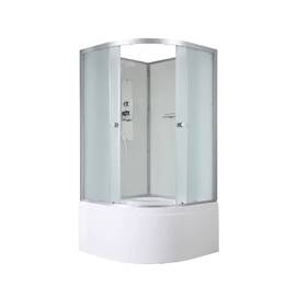 Душевая кабина AvaCan 100x100 D5010N без крыши, стекло матовое, профиль хром