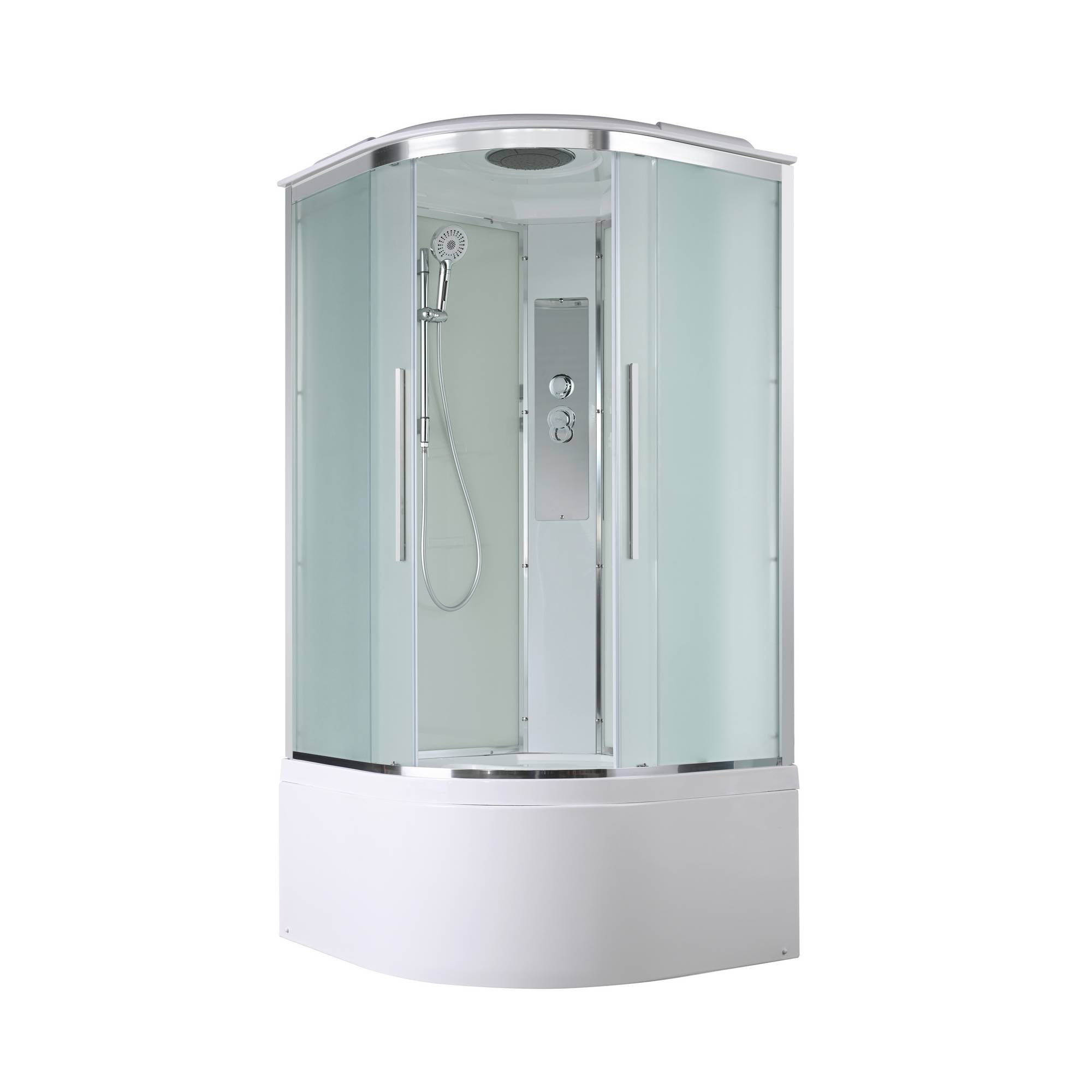 Душевая кабина AvaCan 100x100 EM5010 стандартная стекло матовое профиль хром 69100₽