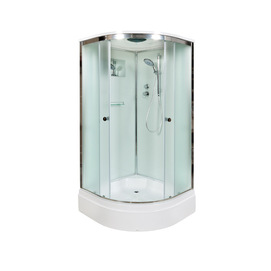 Душевая кабина AvaCan 110x110 D311S стандартная, стекло матовое, профиль хром