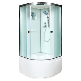 Душевая кабина AvaCan 110x110 D511S стандартная, стекло матовое, профиль хром