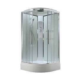 Душевая кабина AvaCan 110x110 EM3011T стандартная, стекло прозрачное, профиль хром