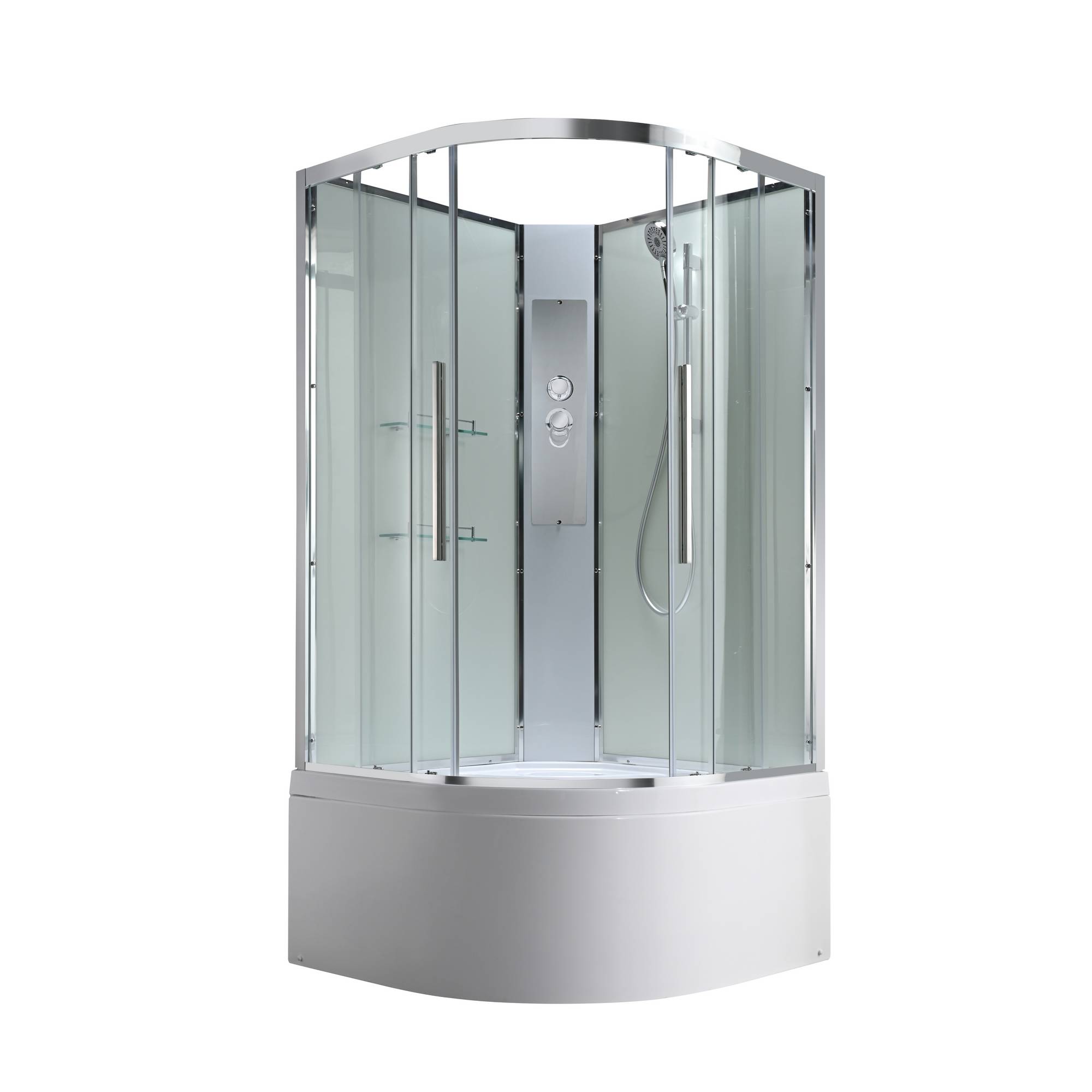 Душевая кабина AvaCan 110x110 EM5011NT без крыши стекло прозрачное профиль хром 72500₽