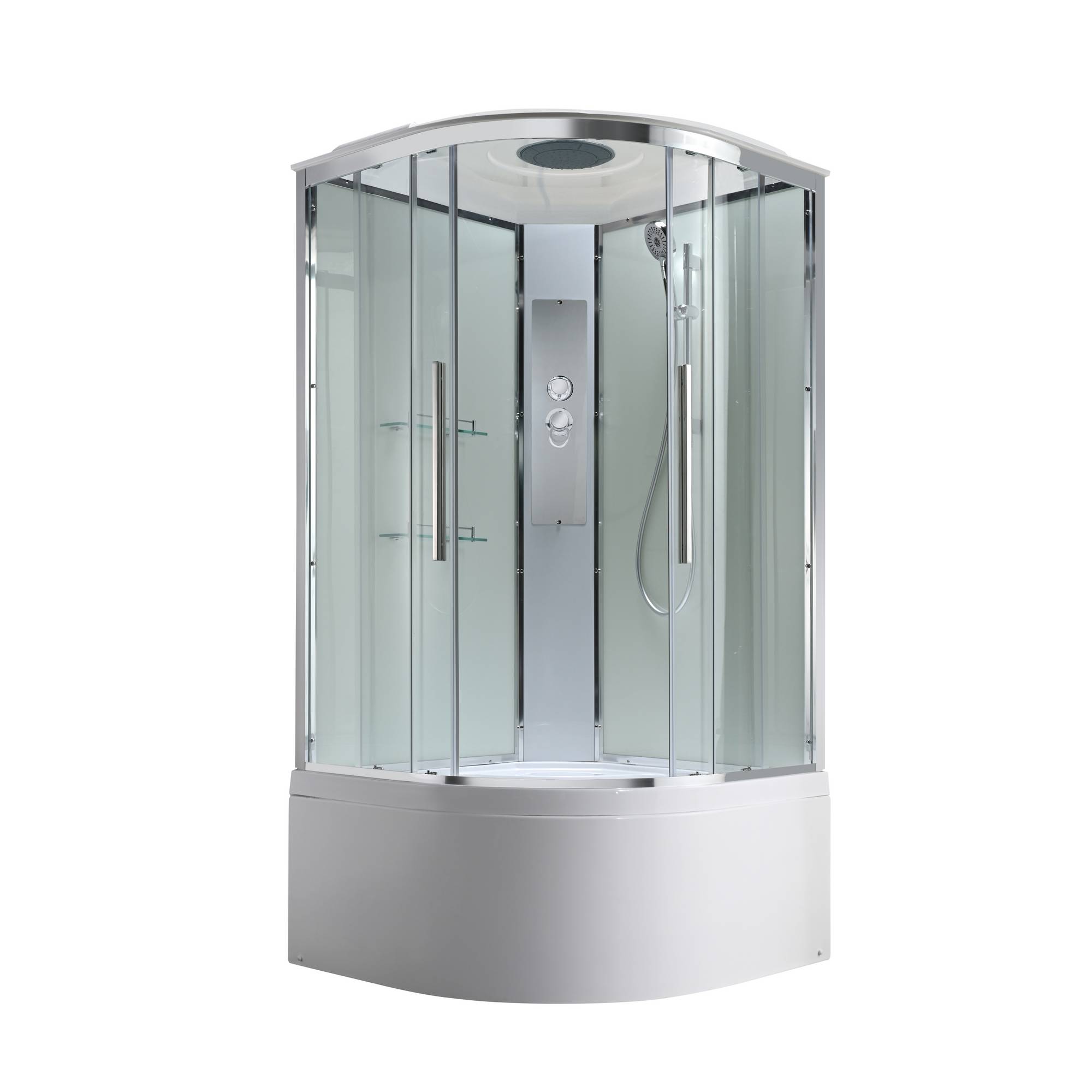 Душевая кабина AvaCan 110x110 EM5011T стандартная стекло прозрачное профиль хром 75250₽