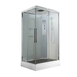 Душевая кабина AvaCan 110x90 K2011 стандартная, стекло прозрачное, профиль хром