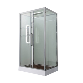 Душевая кабина AvaCan 110x90 Z2911LED с подсветкой, гидромассажем, стекло прозрачное, профиль хром