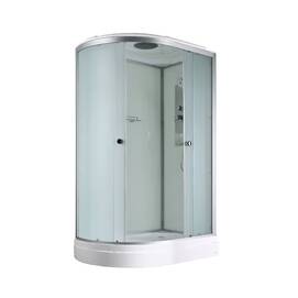 Душевая кабина AvaCan 120x80 D2012R стандартная, стекло матовое, профиль хром, правая