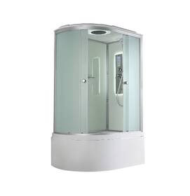 Душевая кабина AvaCan 120x80 D5012RLED с гидромассажем и подсветкой, стекло матовое, профиль хром, правая, правая