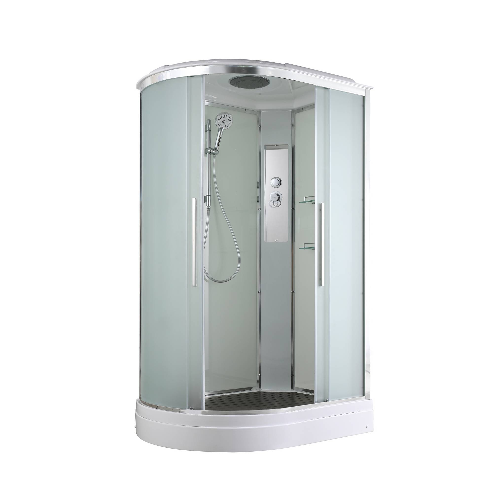 Душевая кабина AvaCan 120x80 EM2812R стандартная стекло матовое профиль хром правая 75350₽