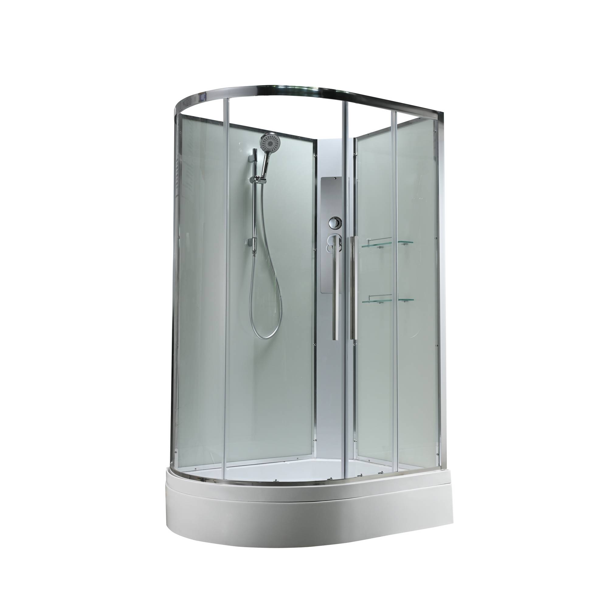 Душевая кабина AvaCan 120x80 EM3812RNT без крыши стекло прозрачное профиль хром правая 68750₽