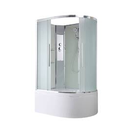 Душевая кабина AvaCan 120x80 EM5812LN без крыши, стекло матовое, профиль хром, левая