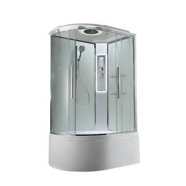 Душевая кабина AvaCan 120x80 EM5812RLEDT с подсветкой, гидромассажем, стекло прозрачное, профиль хром, правая
