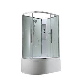 Душевая кабина AvaCan 120x80 EM5812RNT без крыши, стекло прозрачное, профиль хром, правая